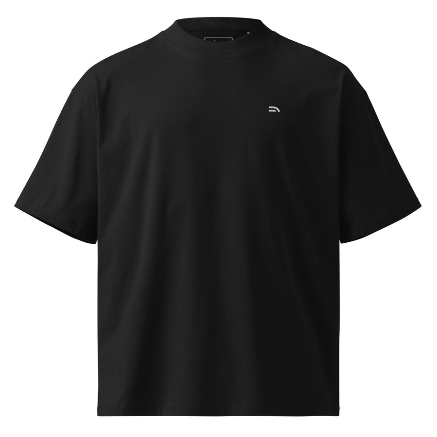 Basics organic oversized high neck t-shirt